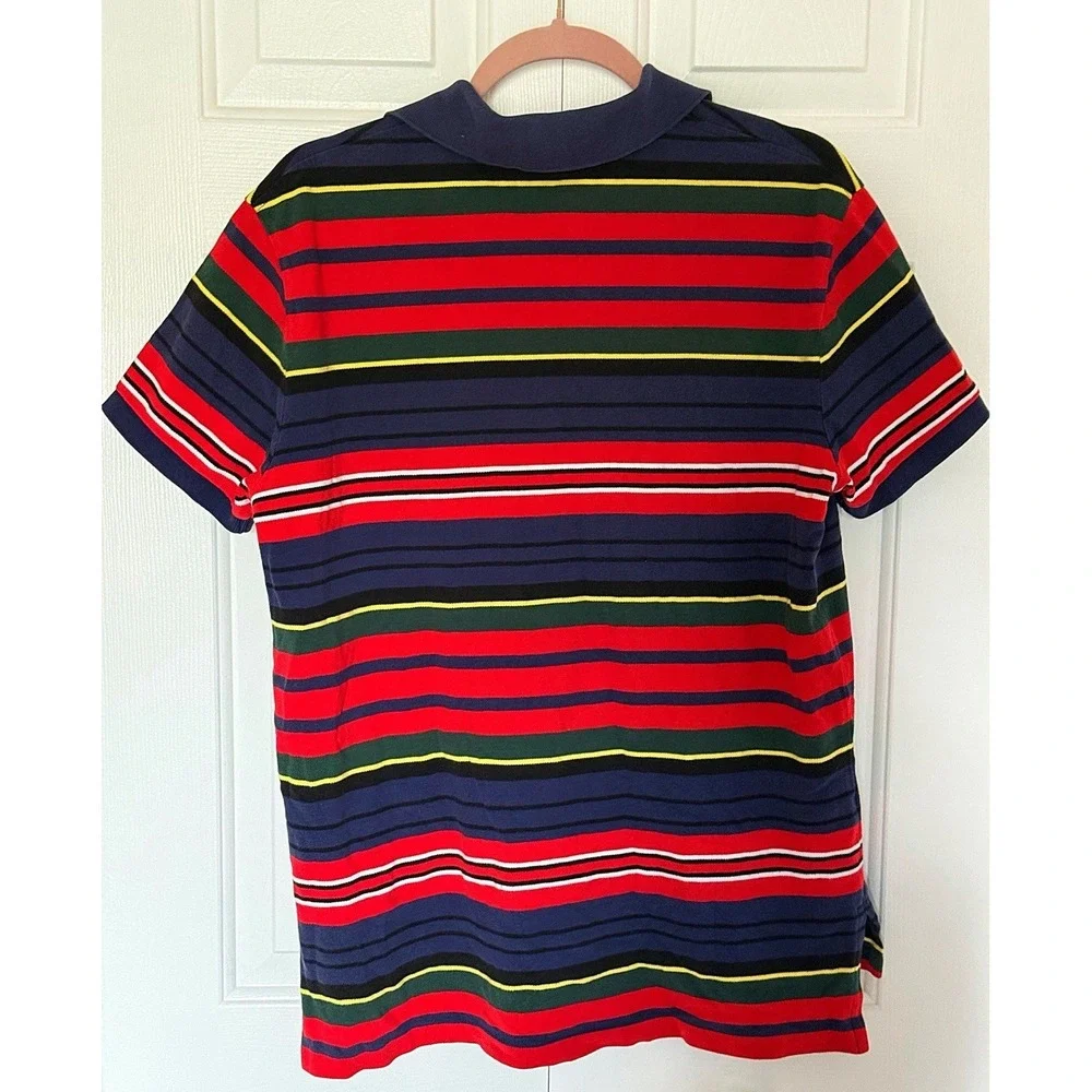 Polo By Ralph Lauren Men's Custom Fit Short Sleeve Blue, Red, Yellow, Green, L